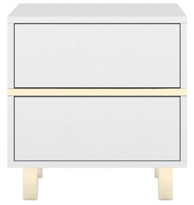 Bílý lakovaný noční stolek Skandica Magica 49 x 29,5 cm