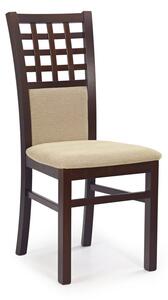 Halmar Jídelní židle GERARD 3, tmavý ořech/TORENT béžová