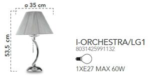 Luxusní chromovaná stolní lampa Faneurope ORCHESTRA