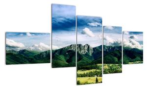 Horský výhled - moderní obrazy (150x85cm)