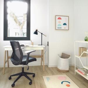 Černá látková kancelářská židle Kave Home Nasia