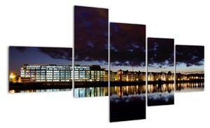 Noční město, obraz (150x85cm)
