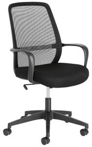 Kave Home Černá látková kancelářská židle LaForma Melva