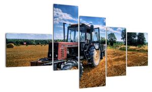 Obraz traktoru v poli (150x85cm)