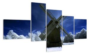 Větrný mlýn - obraz na stěnu (150x85cm)