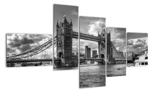 Tower Bridge - moderní obrazy (150x85cm)