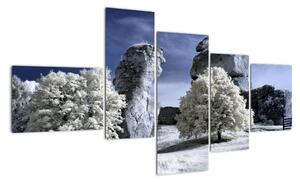 Zimní krajina - obraz do bytu (150x85cm)