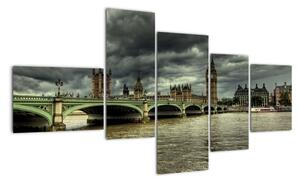 Londýnský Big Ben - obrazy (150x85cm)