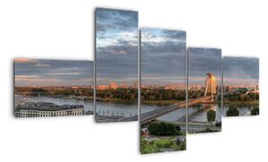Pohled na město - obraz (150x85cm)