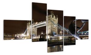 Noční Tower Bridge - obraz (150x85cm)