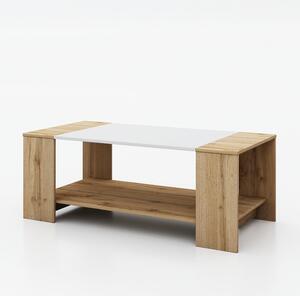 Konferenční stolek PULA dub wotan/bílá