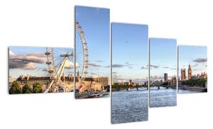 Londýnské oko (London eye) - obraz do bytu (150x85cm)
