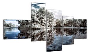 Zimní krajina - obrazy (150x85cm)