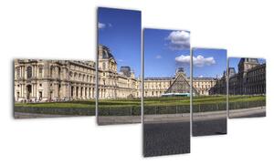 Muzeum Louvre - obraz (150x85cm)