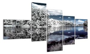 Zimní krajina - obraz (150x85cm)