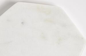 Set čtyř bílých mramorových podtácků Kave Home Claria