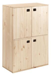 Astigarraga Skříňka Dinamic4 4 dveře Přírodní Dřevo Borovice 105,4 x 70,8 x 33 cm