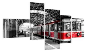 Vlakové nádraží - obraz (150x85cm)