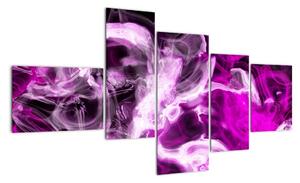 Obraz - fialový kouř (150x85cm)