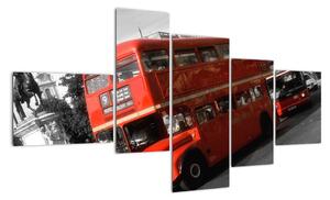 Anglický autobus Double-decker - obraz (150x85cm)