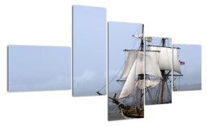 Loď - obraz (150x85cm)