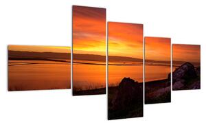 Západ slunce na moři - obraz (150x85cm)