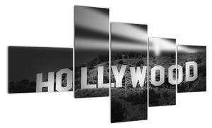 Nápis Hollywood - obraz (150x85cm)