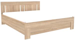 Postel VARIO + 2 polohovací rošty Šířka 160 cm, Dub sametový