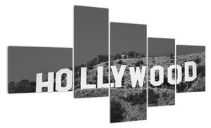 Nápis Hollywood - obraz (150x85cm)