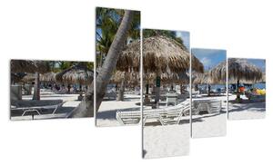Plážový resort - obrazy (150x85cm)