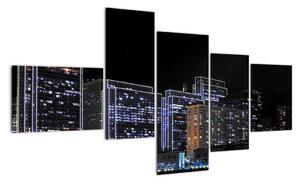 Obraz nočního města (150x85cm)