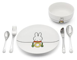Porcelánová dětská jídelní sada 6 ks Miffy – Zilverstad