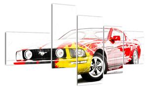 Auto Ford Mustang - obraz (150x85cm)