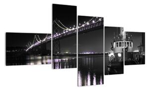 Noční most - obraz (150x85cm)
