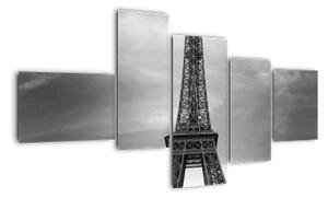 Trabant u Eiffelovy věže - obraz na stěnu (150x85cm)