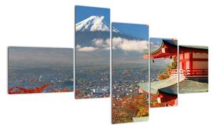 Hora Fuji - moderní obraz (150x85cm)