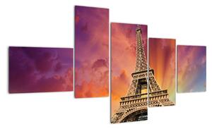 Eiffelova věž - moderní obraz (150x85cm)