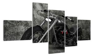 Obrázek motorky - moderní obraz (150x85cm)