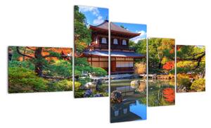 Japonská zahrada - obraz (150x85cm)