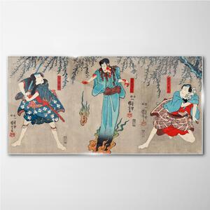 Obraz na skle Obraz na skle Asie Kimono Samurai