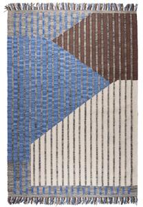 Modrý bavlněný koberec DUTCHBONE HAMPTON 200 x 300 cm