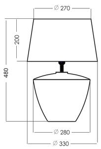 Stolní lampa PARMA L049102248