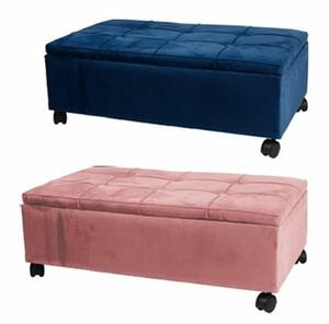 DKD Home Decor set modré a růžové stoličky 70 x 39,5 x 24,5 cm 2 kusy