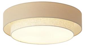 Moderní stropní svítidlo béžové 50 cm 3-světla - Drum Duo