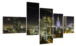 Obraz nočního města (150x85cm)