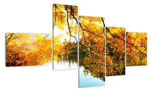 Podzimní krajina - obraz (150x85cm)