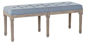DKD Home Decor Modrá polyesterová dřevěná stolička 122 x 41 x 48 cm