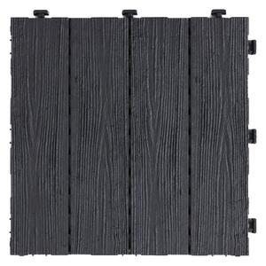 Multy Home Gumová dlaždice ARISTA Wood 30 x 30 cm, antracit