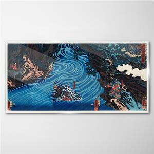 Obraz na skle Obraz na skle Abstrakce Řeka Asie