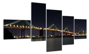 Most přes řeku - obraz (150x85cm)